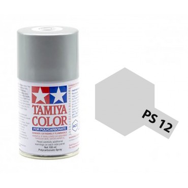 TINTA SPRAY RC PARA BOLHAS PRATA LATA 100ML TAMIYA PS-12